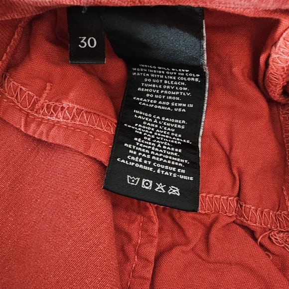 J Brand Skinny Crop Low Rise Red Jeans 30 NWT - Picture 10 of 10